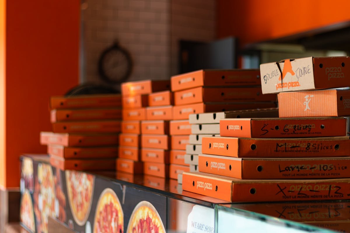 Pizza boxes in stock at NJ warehouse